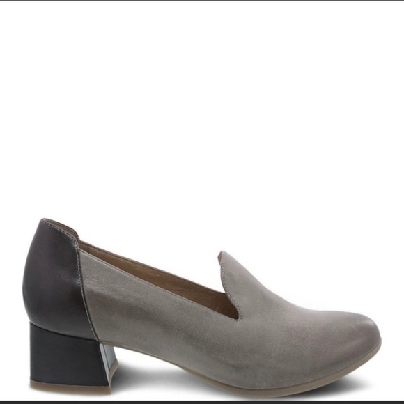 Dansko Preston Stone Burnished Nubuck gray heels - Picture 3 of 13